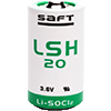 Saft LSH 20 3.6V D Lithium Thionyl Chloride Battery