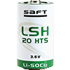 Saft LSH 20 HTS 3.6V D Lithium Thionyl Chloride Battery